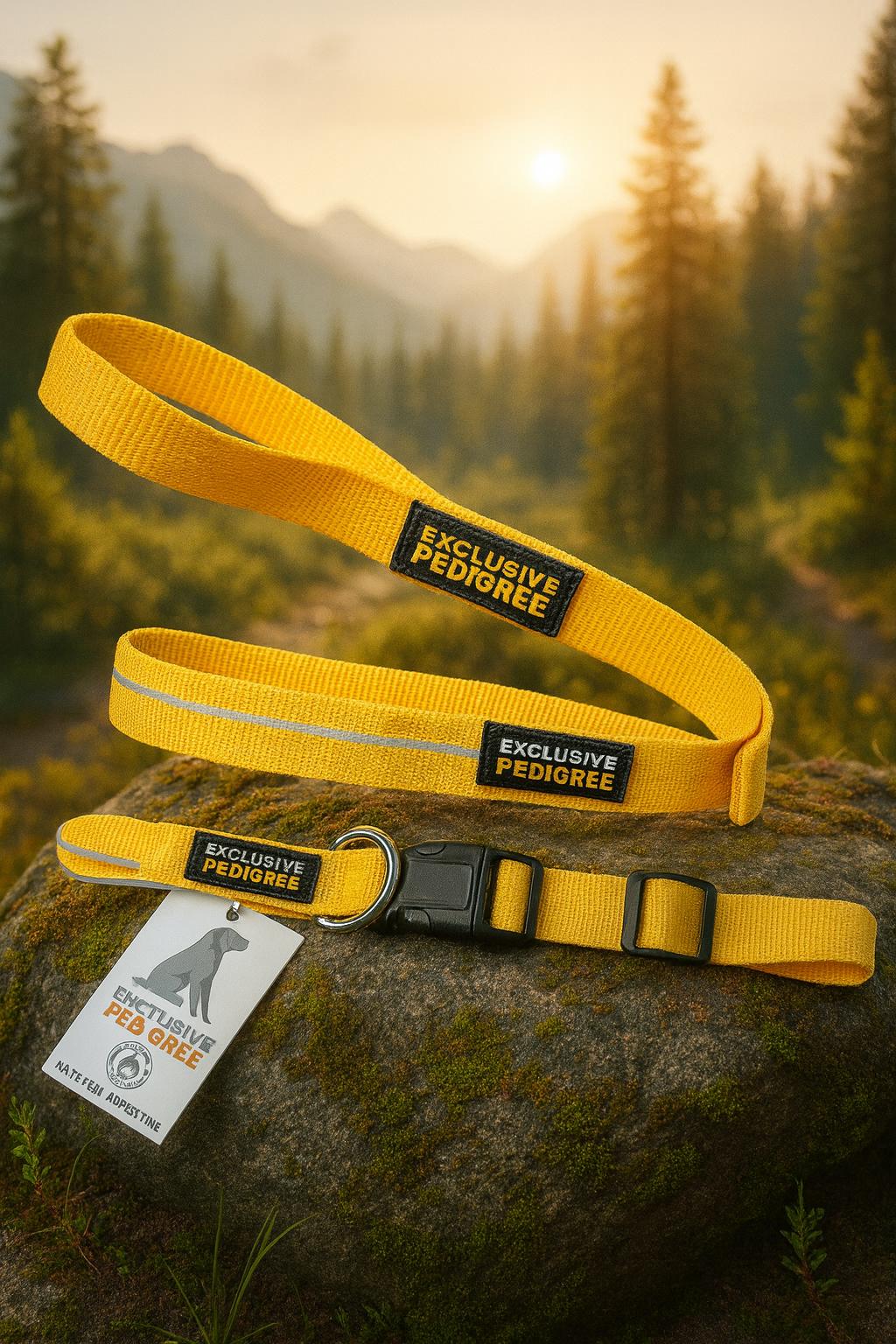 E.P Canine Compass Collar And Lead Set With High Visibility Reflective Strips